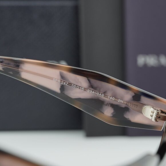 Prada PR24ZS 23A0A6 Square Sunglasses - Muave Havana/Brown Gradient main image 8